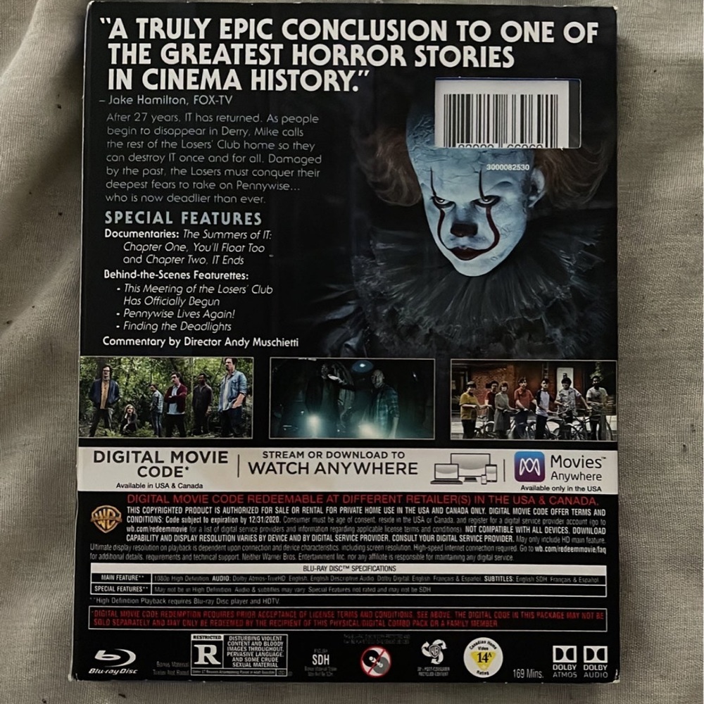 IT Chapter Two Blu-Ray - Picture 2 of 4